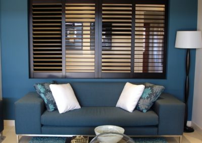 Fauxwood Shutters - Timber look - Exclusive Shutters & Blinds, Queensland & NSW